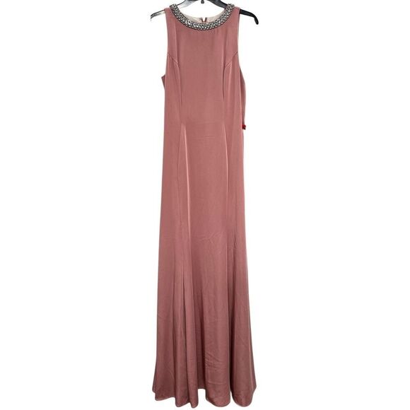 Ieena for Mac Duggal Pink Embellished Neck Trumpet Gown - Size 8 - NWT - Picture 5 of 7